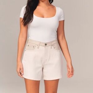 Abercrombie Curve Love High Rise Dad Short - size 8